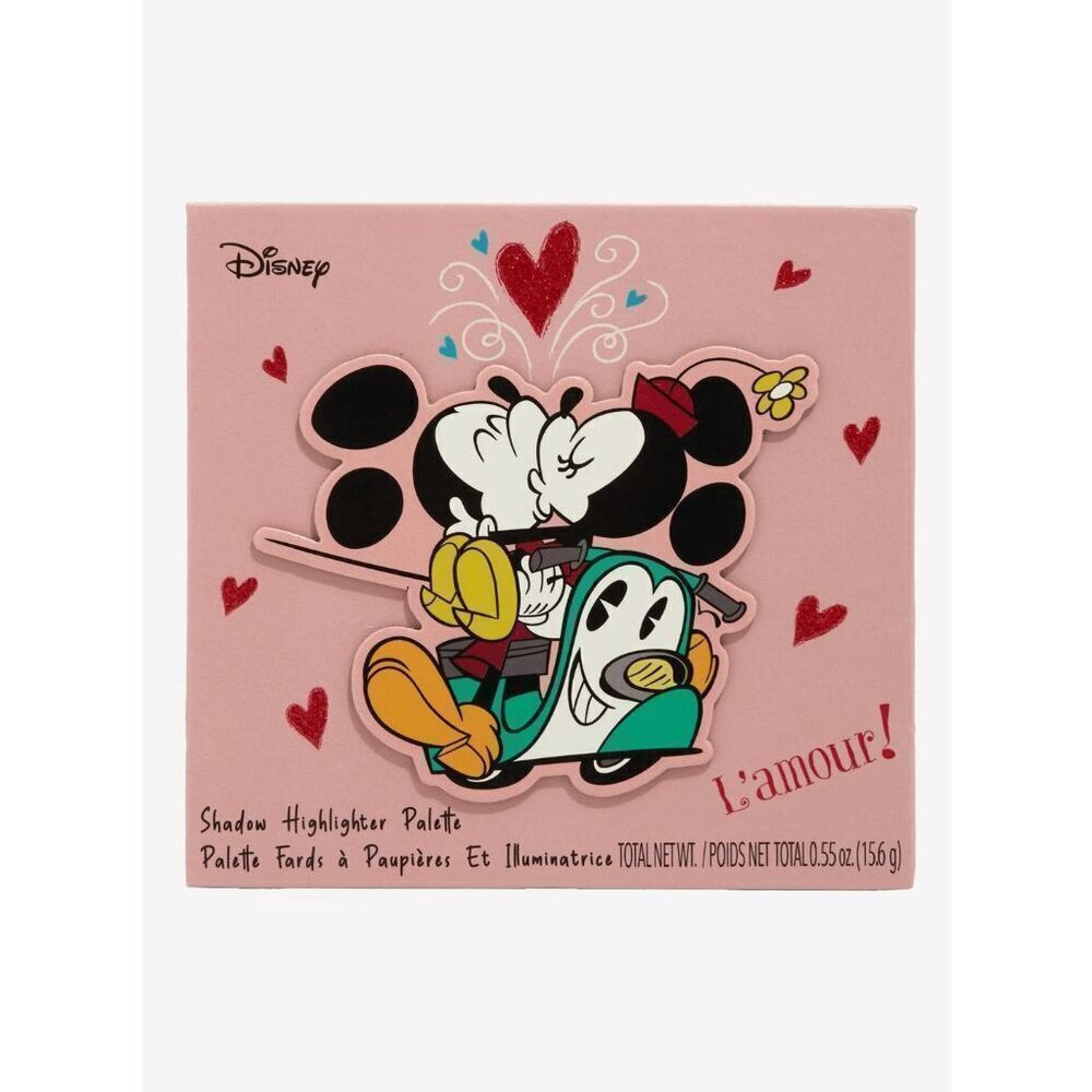 Disney Mickey Mouse & Minnie Mouse Love Eyeshadow & Highlighter Palette - New